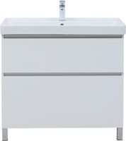 Товар: Тумба под раковину Aquanet Вега 90 напольная, белый глянец 00344124 - фото 6 Тумба под раковину Aquanet Вега 90 напольная, белый глянец 00344124 — фото 6, Тумбы под раковину