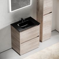 Тумба под раковину SANCOS Libra Floor напольная, 690х450х840, c двумя ящиками оснащенными доводчиками, дуб галифакс натуральный, арт. арт-LB70FEG — фото 10, Тумбы под раковину