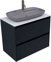 Тумба под раковину Allen Brau Activity 80 1.34004.AM антрацит матовый/черный браш — фото 7, Тумбы под раковину