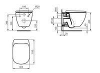 Промо-комплект Ideal Standard Tesi Подвесной унитаз + Сиденье микролифт в подарок арт-ZZ0001 — фото 6, Подвесные унитазы