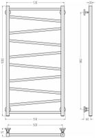 Полотенцесушитель водяной Сунержа Сирокко 1000х500 RAL 3020 Транспортный красный арт-3020-0253-1050 — фото 1, Водяные полотенцесушители