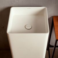 Раковина Torre 400 прямоугольная, белый матовый, MonteBianco арт-13011 — фото 1, Раковины напольные