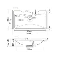 Товар: Тумба напольная "АДЕЛЬ-НОРМА-80 см" с 2-я ящ. белая (ум. Aдель-80) арт-108023 - фото 4 Тумба напольная "АДЕЛЬ-НОРМА-80 см" с 2-я ящ. белая (ум. Aдель-80) арт-108023 — фото 4, Тумбы под раковину
