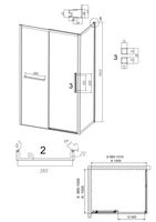 Товар: Душевое ограждение Grossman Style 100.K33.05.100.10.00-200.K33.05.100.10.00 (100х100х195) раздвижная,хром,стекло прозрачное,2 места арт-120.K33.05.1010.10.00 - фото 10 Душевое ограждение Grossman Style 100.K33.05.100.10.00-200.K33.05.100.10.00 (100х100х195) раздвижная,хром,стекло прозрачное,2 места арт-120.K33.05.1010.10.00 — фото 10, Квадратные душевые уголки