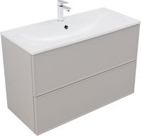 Тумба с раковиной Aquanet Арт 100 цв.бежевый арт-00345814 — фото 6, Тумбы с раковиной