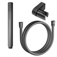 Душевой набор Azario: душевая лейка + держатель для лейки + ПВХ шланг для душа 1,2м, графит арт-CS00088965 — фото 1, Душевые гарнитуры на штанге