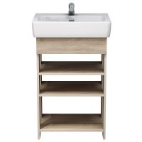 тумба Лика 55 (Нео 55) напольная, дуб бардолино без умывальника (в разборе) MFR19702BO — фото 1, Комоды и тумбы для ванной комнаты