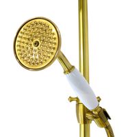 OXFORD Душевой настенный гарнитур (см-ль д/душа терм./колонна ARCO/верхн.душ/шланг/ручн.душ),бронза 31863 — фото 6, Душевые гарнитуры