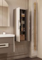 Шкаф-колонна АР-ДЕКО 40, двустворчатая, подвесная, кашемир 1A284703DD6E0 — фото 7, Шкафы для ванной