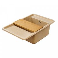 Мойка для кухни Беллис 78 780x510x250 мм, прямоуг., песочный 1A725032BS220 — фото 6, Кухонные мойки