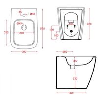 Биде Artceram A16 напольное с одним отверстием цвет cocoa арт-ASB002 39 00 — фото 2, Биде напольные