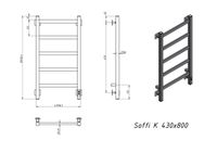 Товар: Полотенцесушитель электрический Grota Soffi K 430х800 черный Soffi K 430х800 RAL9005 EL - фото 4 Полотенцесушитель электрический Grota Soffi K 430х800 черный Soffi K 430х800 RAL9005 EL — фото 4, Электрические полотенцесушители