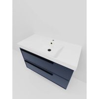 Тумба под раковину подвесная La Fenice Elba TWIN , синяя арт-FNC-01-ELB-BG-80-2 — фото 4, Тумбы под раковину