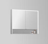 Зеркальные шкафы с подсветкой ES-5509. Размер: 900x800X130 арт-ESMS5509 — фото 1, Зеркальные шкафы в ванную