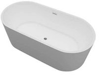 Creavit ванна отдельностоящая Buble 160x80x58 белый матовый DT.BU00.0004 — фото 1, Ванны