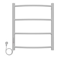 Полотенцесушитель электрический AZARIO VERONA 500/600 4 секции, диммер слева, белый арт-AZ04756W — фото 1, Электрические полотенцесушители