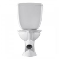 Унитаз-компакт Виктория косой выпуск, с бачком Виктория н/п., кнопочной арматурой и сиденьем SANTE 1P3016S0000BF — фото 4, Напольные унитазы