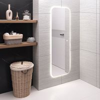 Зеркало с LED-подсветкой MILAN (50*150) /AQUA DE MARCO MIL50/150 — фото 4, Зеркала в ванную комнату