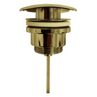 Донный клапан AZARIO для раковины, квадрат, CLIC-CLAC, G 1 1/4, латунь, бронза арт-AZ-106-BR — фото 2, Донные клапаны