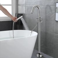 Смеситель SUV напольный для отдельностоящей ванны BOCH MANN арт-BM10906 — фото 2, Смеситель для ванны