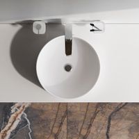 M8FWCC40400WG Func Раковина накладная, круглая, 40 см, цвет белый глянец — фото 1, Раковины накладные