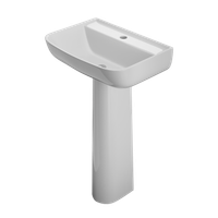 РИО Умывальник "Рио" , 55 см, белый ,ROSA Вн УмБ0309 — фото 1, Раковины накладные