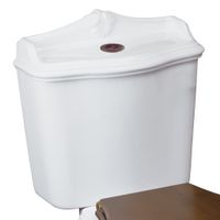 IMPERO Бачок д/моноблока, с отв. для кнопки слива, белая керамика 25052 — фото 1, Комплектующие для туалета