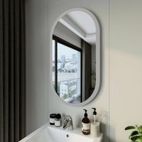 Зеркало Бриклаер Вега 55 овал, голосовое управление, сенсор на зеркале, подогрев 4627125415715 — фото 3, Зеркала в ванную комнату