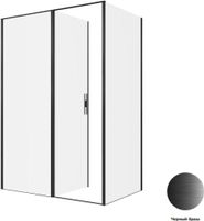 Душевой уголок Allen Brau Priority 140x90 3.31036.BBA + 3.31045.BBA черный браш 3.31036.BBA + 3.31045.BBA — фото 4, Прямоугольные душевые уголки
