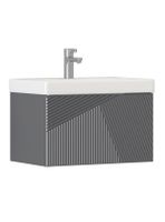 Тумба под раковину VELVEX Edge 600-0-1 (9696) навесная графит tp.EDG.9696.60.1Y графит — фото 1, Тумбы под раковину