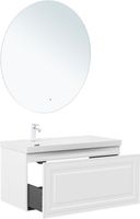 Товар: Тумба с раковиной Aquanet Агата 100 R 1 ящ. цв. белый сатин арт-00365932 - фото 13 Тумба с раковиной Aquanet Агата 100 R 1 ящ. цв. белый сатин арт-00365932 — фото 13, Тумбы с раковиной