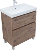 Тумба под раковину Aquanet Алвита New 70 напольная, дуб веллингтон табак арт-00344128 — фото 13, Тумбы под раковину