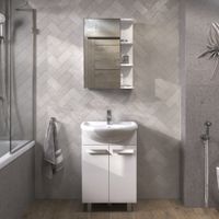 Тумба под раковину VIGO Hoska 55 напольная белый (229) — фото 5, Тумбы под раковину