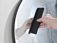 Товар: AQ4966MB полка для душа со стеклоочистителем, матовый черный - фото 9 AQ4966MB полка для душа со стеклоочистителем, матовый черный — фото 9, Полки для ванной и душа