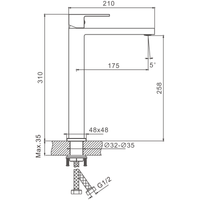 Смеситель для раковины-чаши BELZ , хром арт-B11613 — фото 2, Смесители для раковины