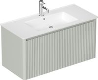 Тумба под раковину Allen Brau Gravity 100 1.370018.PWM папирус матовый — фото 2, Тумбы под раковину