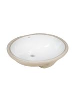 BOND Раковина встраиваемая под столешницу 49,5х40,5х21см овальная белая с переливом арт-S98-490 — фото 7, Раковины встраиваемые снизу