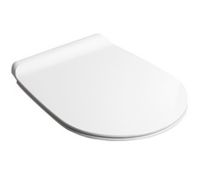 Сиденье с крышкой SIMAS VIGNONI быстросъемное цвет белый петли хром VI003 — фото 1, Сиденья для унитаза