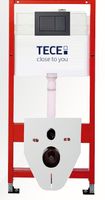 КОМПЛЕКТ TECE + beWash: 9400414 Инсталляция для подвесного унитаза TECE + Bogen Унитаз подвесной безободковый с функцией биде с сиденьем микролифт черный матовый 88303670 TC414303670 — фото 3, Комплекты унитаз + инсталляция