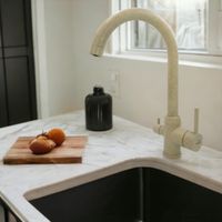 NAPOLI Смеситель д/кухни совмещенный с краном для питьевой воды, песочный камень 32669 — фото 9, Смесители для кухни