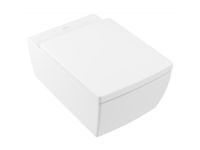 Унитаз, Villeroy&Boch, Memento, с открытым смывным краем , тип установки-подвесной, ширина, мм-375, глубина, мм-560, высота, мм-340, форма чаши-овальная, выпуск-горизонтальный, материал-санфарфор, сиденье-необходимо заказать, крепления в комплекте "SupraFix 3.0", цвет-альпийский белый, с системой экономии воды AQUAREDUCT®: объем воды для смыва 3/4,5 литра арт-4633R001 — фото 1, Подвесные унитазы