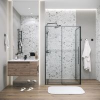 Товар: Боковая стенка Grossman Galaxy (100х195) черный матовый,стекло прозрачное, 1 место арт-200.K33.01.100.21.00 - фото 3 Боковая стенка Grossman Galaxy (100х195) черный матовый,стекло прозрачное, 1 место арт-200.K33.01.100.21.00 — фото 3, Боковые стенки