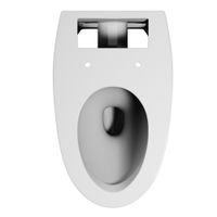 Унитаз ABBER Bequem подвесной белый с импульсным смывом арт-AC1124P — фото 9, Подвесные унитазы