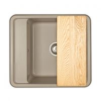 Мойка для кухни Беллис 57 570x510x250 мм, прямоуг., серый шелк 1A724932BS250 — фото 2, Кухонные мойки