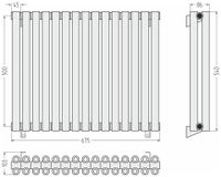 Товар: Отопительный радиатор Сунержа Эстет-00 500х675 15 секций Сатин арт-071-0332-5015 - фото 3 Отопительный радиатор Сунержа Эстет-00 500х675 15 секций Сатин арт-071-0332-5015 — фото 3, Радиаторы отопления