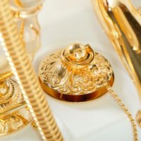 IMPERO Ванна 180x87хH76 см. белая, на лапах "LEONE" LUX слив/перелив золото 25261 — фото 4, Ванны