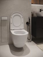 Agger Унитаз подвесной безободковый TORNADO белый с инсталляцией, микролифт, кнопка смыва белая арт-ATI12150+APB188 — фото 6, Комплекты унитаз + инсталляция