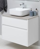 Тумба под раковину Aquanet Nova Lite 75 белый (2 ящика) арт-00242272 — фото 1, Тумбы под раковину