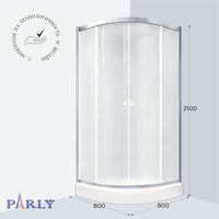 Ограждение VIVA90B N душевое Ceruttispa без поддона (90x90x195) — фото 414, Прямоугольные душевые уголки