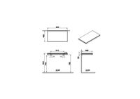 Stand Столешница подвесная 90 см темный вяз VITRA арт-66634 — фото 2, Столешницы под раковину